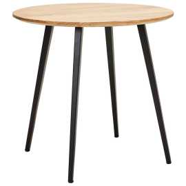 Xora JEDÁLENSKÝ STÔL, akácia, čierna, farba akácie, 80/80/76 cm.