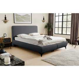 MID.YOU ČALÚNENÁ POSTEĽ, 140/200 cm, grafitová.