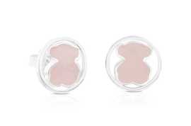 Tous Pôvabné strieborné náušnice s ruženínom Camille 1000050700.