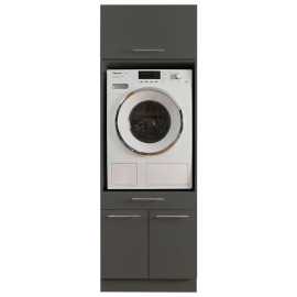 SKRINKA NA PRÁČKU, antracitová, 67,5/200/67,5 cm.