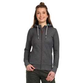 Bushman hoodie Naida dark grey S.
 
 &nbsp;Specification:
 
 	100% cotton
 	Melange
 	330 g/ m2
 	French Terry weave
 	Contrasting colour details
 	Zip fastening
 	Hood with fully printed lining