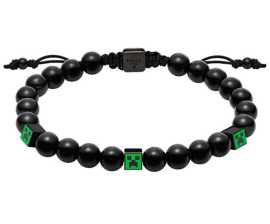 Fossil Čierny korálkový náramok Minecraft x Fossil JFC04861001.