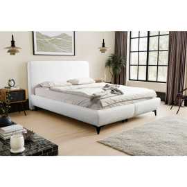 MID.YOU ČALÚNENÁ POSTEĽ, 180/200 cm, krémová.