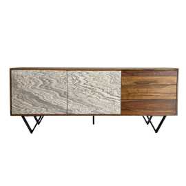 Livetastic ŠIROKÁ KOMODA, indický palisander, farba indického palisandra, 175/71/40 cm.