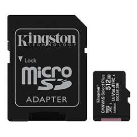 Kingston paměťová karta Canvas Select Plus, 512GB, micro SDXC, SDCS2/512GB, UHS-I U1 (Class 10), s adaptérem, A1.

MicroSD karta Canvas Select Plus od spoločnosti Kingston je kompatibilná so zariadeniami Android a je navrhnutá pre výkon s hodnotením A1.

- trieda 10 UHS-I s rýchlosťou do 100 MB/s*
- optimalizované pre zariadenia s operačným systémom Android
- doživotná záruka
- odolnosť***

Špecifikácie:
Dostupné kapacity: 16GB, 32GB, 64GB, 128GB, 256GB, 512GB**
Rýchlosť čítania: 100 MB/s* (16GB - 128GB)
Rýchlosť čítania/zápisu: 100/85 MB/s* (256GB - 512GB)
Formátovanie: FAT32 (16GB-32GB), exFAT (64GB-512GB)
Prevádzková teplota: -25Â°C ~ 85Â°C
Skladovacia teplota: -40Â°C ~ 85Â°C
Napätie: 3,3 V


* Skutočná rýchlosť sa môže líšiť v závislosti od hardvéru, softvéru a spôsobu použitia.
** Časť z uvedenej kapacity pamäťového flash zariadenia je využitá na formátovanie a ďalšie funkcie, a preto nie je k dispozícii ako úložný priestor.
*** IEC/EN 60529 IPX7 certifikácia pre ochranu proti nepretržitému ponoreniu po dobu 30 minút do hĺbky do 1m.