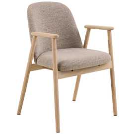 Livetastic STOLIČKA S PODRÚČKAMI, buklé, béžová.