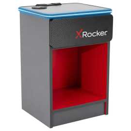 X Rocker NOČNÝ STOLÍK červená, čierna.