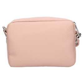 Dámska kožená crossbody kabelka Italia Marika - svetlo ružová.