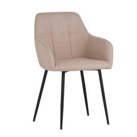 Livetastic STOLIČKA S PODRÚČKAMI, oceľ, tkaná textília, béžová.