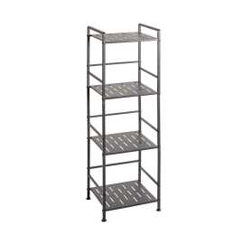 REGÁL, antracitová, oceľ, 33/106/28 cm.