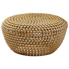 MID.YOU KONFERENČNÝ STOLÍK, zlatá, kov, 60/60/30 cm.