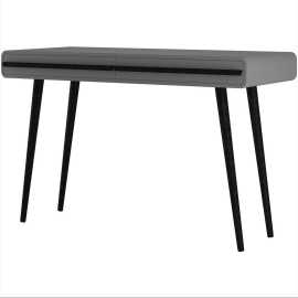 MID.YOU PÍSACÍ STÔL, čierna, farba duba, 50/120/77 cm.