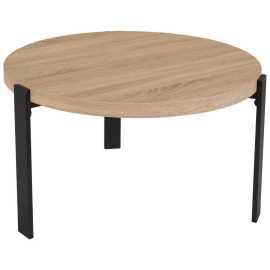 MID.YOU SADA KONFERENČNÝCH STOLÍKOV, čierna, farba duba, kov, kompozitné drevo, 60-80/60-80/40-45 cm.