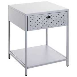 NOČNÝ STOLÍK, sivá, 40/53/40 cm.