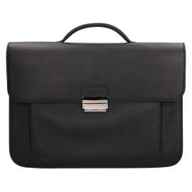 Luxusná pánska kožená aktovka Unidax Marko - čierna.