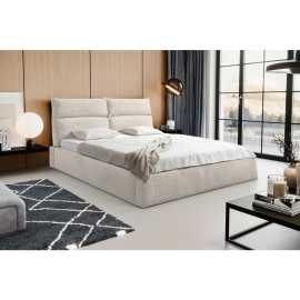 MID.YOU ČALÚNENÁ POSTEĽ, 180/200 cm, prírodná farba.