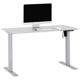 MID.YOU PÍSACÍ STÔL, sivá, 120/71,5-116,5/60 cm.