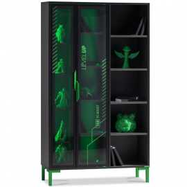 Knižnica s led osvetlením diego - čierna, zelená.

 

Štýlová čierna farba v kombinácii so zelenými prvkami ideálne zapadne do cool študentskej izby.

 

Integrované diaľkovo ovládané LED osvetlenie a 4 mm tvrdené sklo poskytujú dekoratívny priestor na vystavenie herného vybavenia, pričom sklo je odolné voči poškriabaniu a nárazom.

 

Knižnica sa pýši štyrmi otvorenými policami a osmimi policami skrytými za sklenenými dvierkami s kovovými rukoväťami.

 

Rozmery knižnice Diego sú 100x174x34 cm (š,v,h).

 

Ďalšie produkty z kolekcie Diego nájdete v súvisiacich produktoch nižšie.