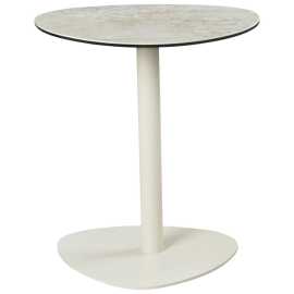 Belluti KONFERENČNÝ STOLÍK, sivá, taupe, kov, sklo, keramika, 50/50/54 cm.