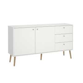 Livetastic ŠIROKÁ KOMODA, biela, 147,2/81,7/39,1 cm.