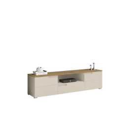 MID.YOU NÍZKA KOMODA, kašmírová, dub artisan, 165/42/40 cm.