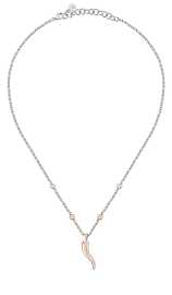 Morellato Moderný oceľový bicolor náhrdelník pre šťastie Istanti SAVZ04.