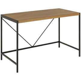 MID.YOU PÍSACÍ STÔL, čierna, farba duba, 120/60/75 cm.