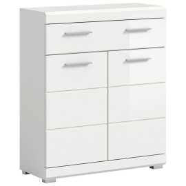 MID.YOU STREDNE VYSOKÁ SKRINKA, biela s vysokým leskom, 74/88/31 cm.