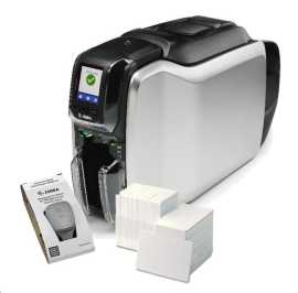 Zebra ZC300 ZC32-000CQ00EM00, 12 dots/mm (300 dpi), USB, Ethernet, display, CardStudio, card printer.