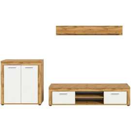 MID.YOU OBÝVACIA STENA, biela, dub wotan.