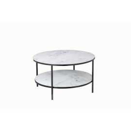 Livetastic KONFERENČNÝ STOLÍK, čierna, biela, kov, sklo, 80/80/45 cm.