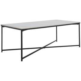 Livetastic KONFERENČNÝ STOLÍK, čierna, biela, kov, keramika, 120/43/60 cm.