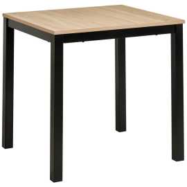 MID.YOU JEDÁLENSKÝ STÔL, čierna, dub sonoma, 80-120/76/70 cm.