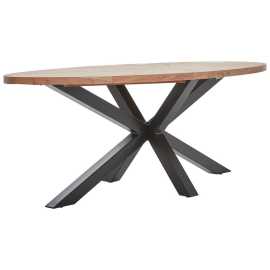 Livetastic JEDÁLENSKÝ STÔL, akácia, čierna, farba akácie, 160/90/76 cm.