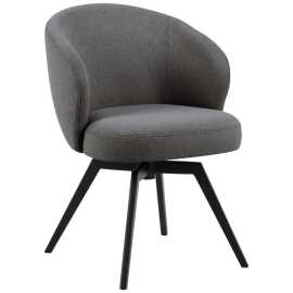 MID.YOU STOLIČKA S PODRÚČKAMI, oceľ, štruktúra, sivá, čierna.