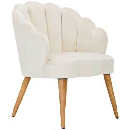 MID.YOU KRESLO, drevo, textil, krémová, écru.