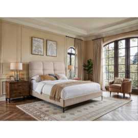 MID.YOU BOXSPRINGOVÁ POSTEĽ, 120/200 cm, krémová.