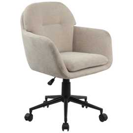 MID.YOU OTOČNÁ STOLIČKA, tkaná textília, béžová.