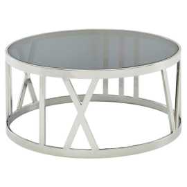 MID.YOU KONFERENČNÝ STOLÍK, strieborná, 60/60/30 cm.
