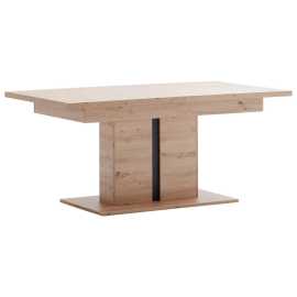 MID.YOU JEDÁLENSKÝ STÔL, antracitová, farba duba, 180-280/100/77 cm.