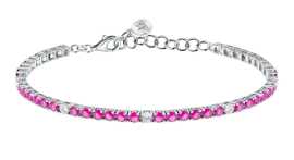 Morellato Strieborný tenisový náramok s kubickými zirkónmi Tesori SAIW258.