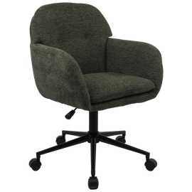 MID.YOU OTOČNÁ STOLIČKA, tkaná textília, zelená.