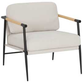 MID.YOU KRESLO, textil, biela.