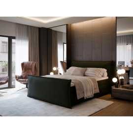 MID.YOU BOXSPRINGOVÁ POSTEĽ, 180/200 cm, zelená.