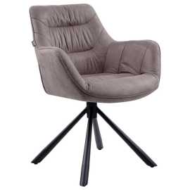 Hom`in STOLIČKA S PODRÚČKAMI, železo, štruktúra, taupe.