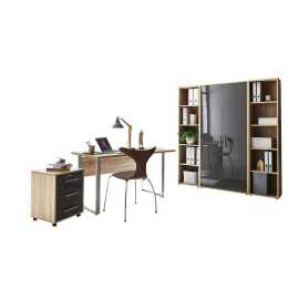 MID.YOU KANCELÁRIA, dub sonoma, antracitová s vysokým leskom,.