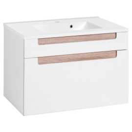 Held SKRINKA S UMÝVADLOM, dub sonoma, biela, biela, 80 cm.