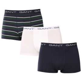 3PACK Herren Klassische Boxershorts Gant mehrfarbig (902533023-374) 3XL.
Setzen Sie auf Komfort und einen zeitlosen Look mit den Herren-Boxershorts von GANT in einer zeitlosen Farbkombination.
Hochwertiges Material für täglichen Komfort
Die Boxershorts sind aus einer hochwertigen Baumwoll-Elastan-Mischung gefertigt.
Modernes Design für die Arbeit und das Date am Abend
Das schlichte Design wird durch einen Bund mit dem GANT-Logo ergänzt, der weich ist und nicht drückt.
Warum Sie unbedingt GANT Boxershorts ausprobieren sollten

Hochwertiges Material und bequeme Passform: Weiche Baumwolle mit Elastan sorgt für Komfort und eine gute Passform.
Elegantes, minimalistisches Design: Das klassische Farbschema und der Logogummi wirken elegant und modern.
Vielseitig einsetzbar: Ideal für Alltag, Arbeit, Sport und Freizeit.

GANT Unterwäsche für stilvolle Männer
Seit 1949 ist die Marke GANT ein Synonym für präzise Verarbeitung und hochwertige Materialien.
Pflegehinweise für GANT Herren-Boxershorts
Damit Ihre Wäsche lange in gutem Zustand bleibt, empfehlen wir die folgenden Tipps.

Waschen: Der Stift hat eine Höchsttemperatur von 40 °C.
Trocknen: Sie können Ihre Boxershorts im Wäschetrockner trocknen - wir empfehlen, das Schonprogramm auf eine niedrigere Temperatur einzustellen.
Bügeln: Falls erforderlich, können Sie sie bei niedriger Temperatur bügeln, am besten von innen nach außen.

Tip: Es kann schwierig sein, die richtige Unterwäsche zu finden, die perfekt sitzt.