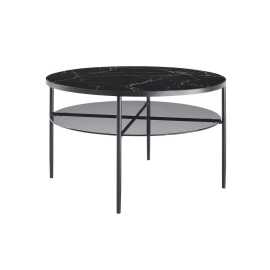 Livetastic KONFERENČNÝ STOLÍK, čierna, kov, sklo, 81/81/45 cm.