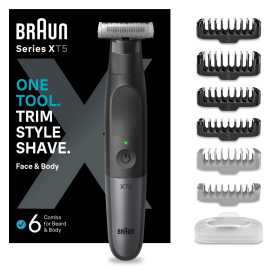 Braun Series X, Zastrihávač Brady A Holiaci Strojček Na Chĺpky Na Tvári A Tele, XT5200.